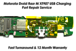Motorola Droid Razr M XT907 USB Charging Port Repair Service